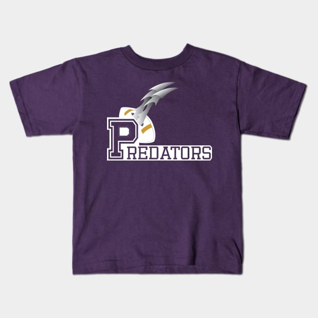 Predators Football Kids T-Shirt by BishopCras